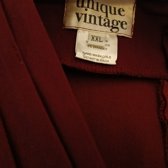 Unique Vintage 1950s Delores Swing Cocktail Dress 2X - Picture 3 of 6